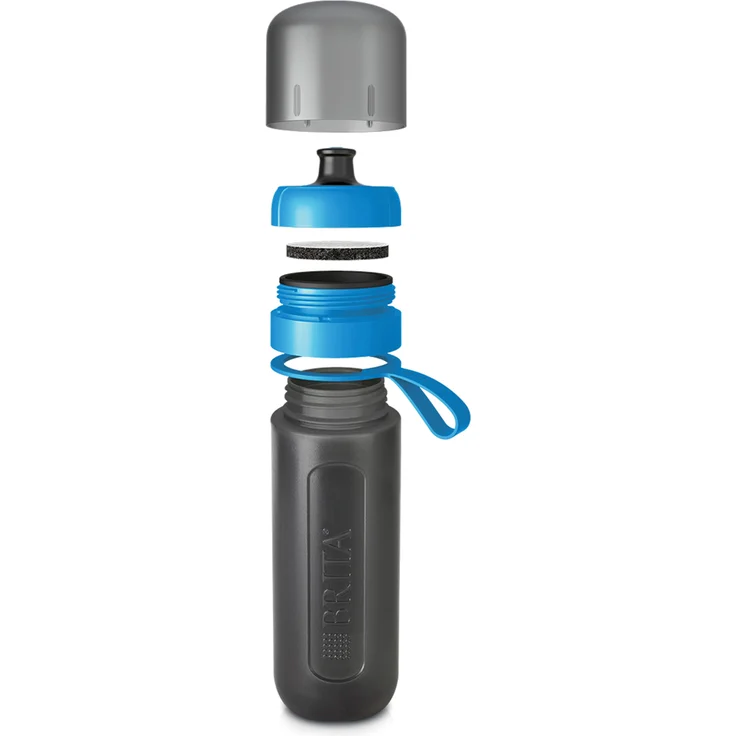 Brita Sport Trinkflasche mit Wasserfilter fill&go Active, blau – Bild 4