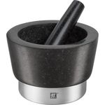Zwilling Spices Mörser mit Stößel, Ø 11 cm, Granit, Schwarz, 15 cm