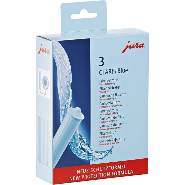 Jura 71312 Claris Blue-Filterpatrone, 3-er-Pack, Wasserfilter, kompatibel mit Jura Vollautomaten mit blauer Filterhalterung – Bild 2