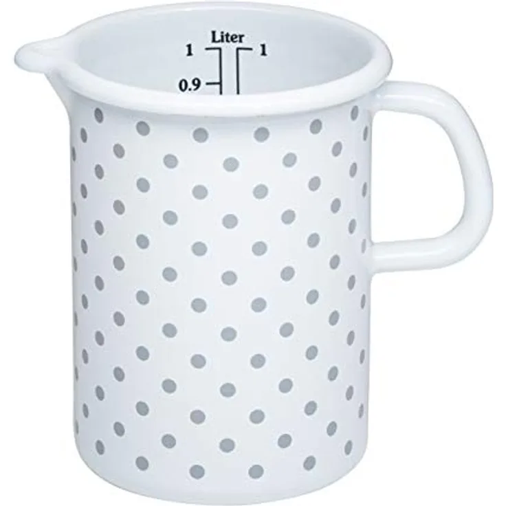 Riess Küchenmaß 10 cm 1 Liter pünktchen grau 0338-066