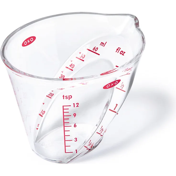 OXO Good Grips Mini-Messbecher mit schräger Skala, 60 ml