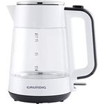 Grundig WK 5860 Glas-Wasserkocher, 2400W, 1,7L, weiß, schwarz