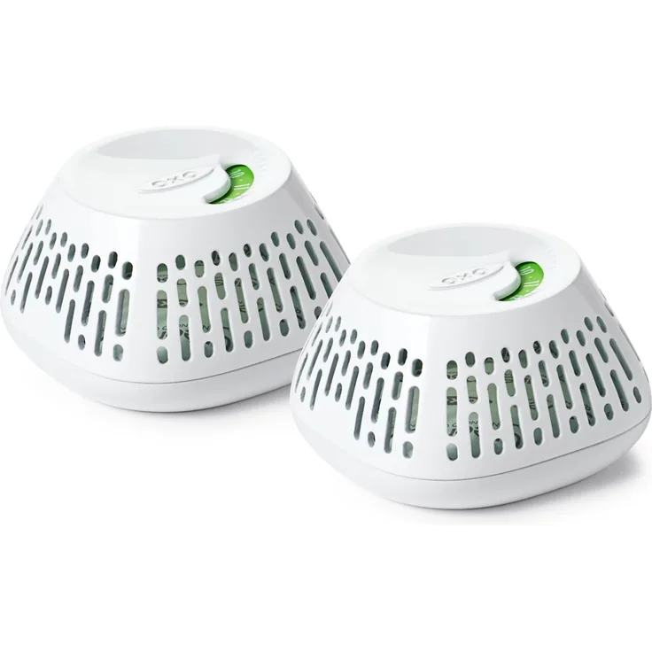 OXO Good Grips Greensaver Gemüsefacheinsatz 2 Stück, Kunststoff, Weiß