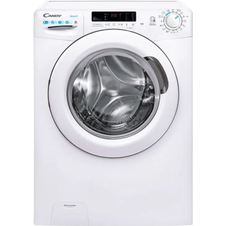 Candy CSWS 4852DWE-1-S, Waschtrockner, Energieeffizienzklasse E, Standgerät, Breite 60 cm, Geräuschemissionsklasse C