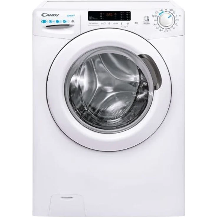 Candy CSWS 4852DWE-1-S, Waschtrockner, Energieeffizienzklasse E, Standgerät, Breite 60 cm, Geräuschemissionsklasse C – Bild 1