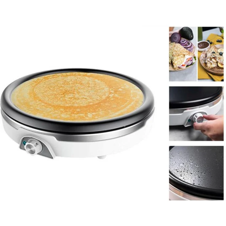Cecotec Fun Crepestone XL Crêpes-Maker, 1350W, abnehmbare Platte, Inox – Bild 2