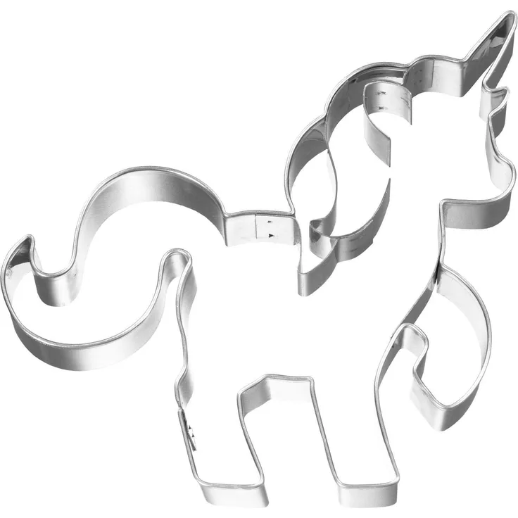 Backartikel, Ausstechform Einhorn, 10cm , Edelstahl