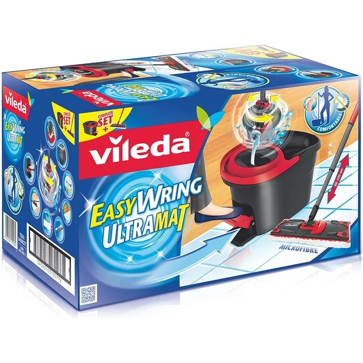 Vileda Ultramat Turbo Komplett Box Bodenwischer Set – Bild 2
