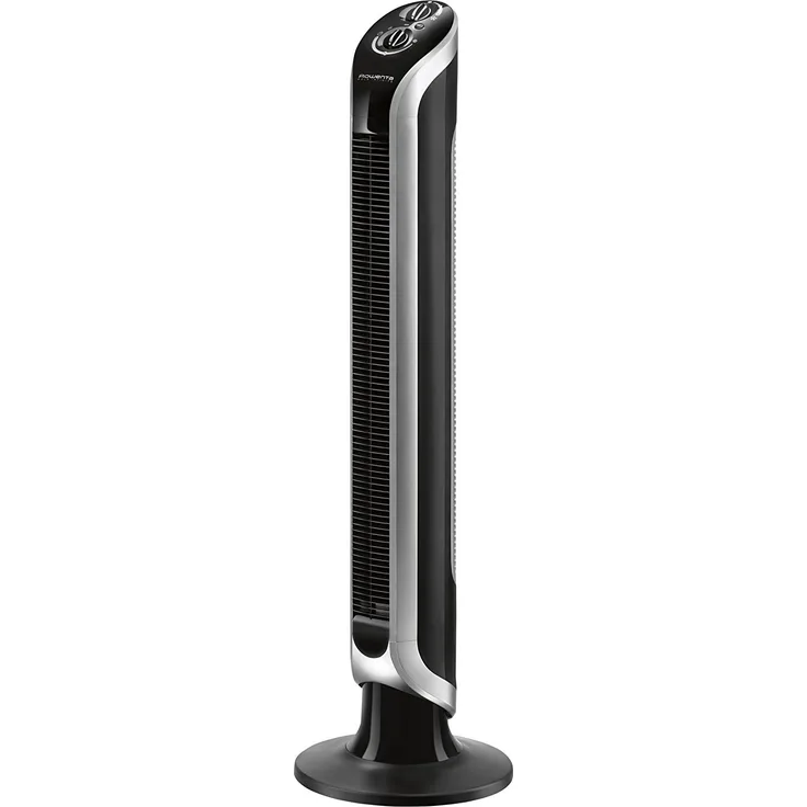Rowenta Eole Infinite VU6620, Standventilator, Säulenventilator, Oszillation 40W Schwarz, 40 W, 240 V