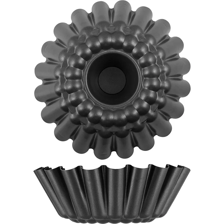 Vespa Form Gänseblümchen Baba, aus Aluminium, Antihaftbeschichtung, Durchmesser 32 cm, Stahl, Schwarz, 32 cm