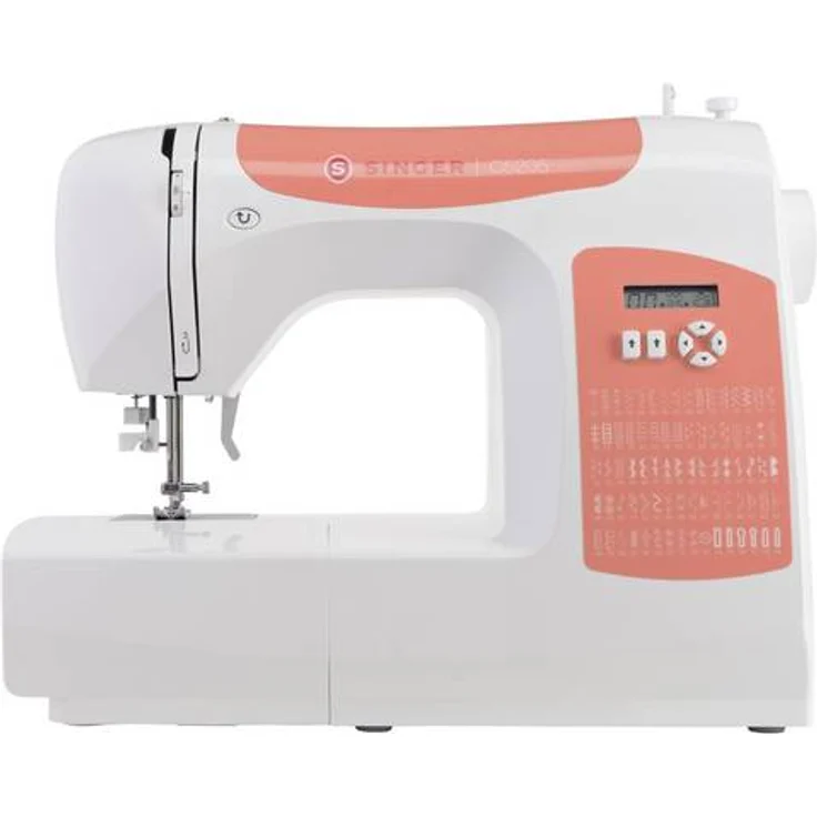 Singer C 5205 rot Freiarm-Nähmaschine 60 Nähprogramme Nählicht Rückwärtsnähen Freiarm-Nähmaschine, rot – Bild 1