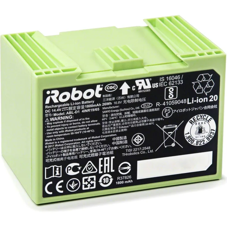 Roboter Lithium-Ionen-Akku 1800 mAh Litio