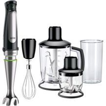 Image for Braun Multiquick 7 MQ 7045X Stabmixer (1000 Watt, mit ActiveBlade-Technologie, Pürierstab, Schneebesen, Zerkleinerer & Standmixer, inkl. 4-teiligem Zubehör-Set)