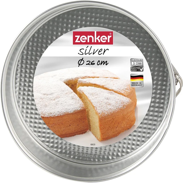 Zenker 6803 Springform mit Flachboden Ø 26 cm, silver – Bild 2