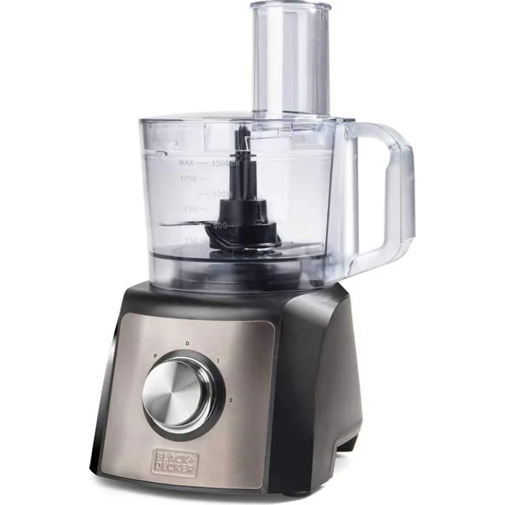 Black+Decker BXFPA1200E Küchenmaschinen, 1200, Edelstahl – Bild 1