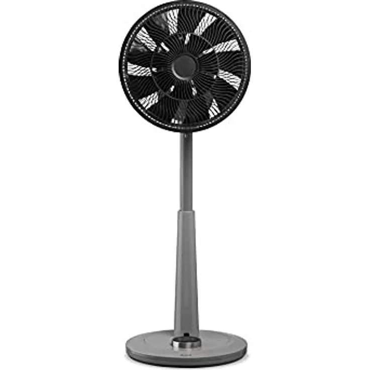 Duux Whisper Gray Standventilator Leise Steuerbar Mit Fernbedienung - Standventilator Höhenverstellb