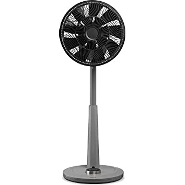 Duux Whisper Gray Standventilator Leise Steuerbar Mit Fernbedienung - Standventilator Höhenverstellb