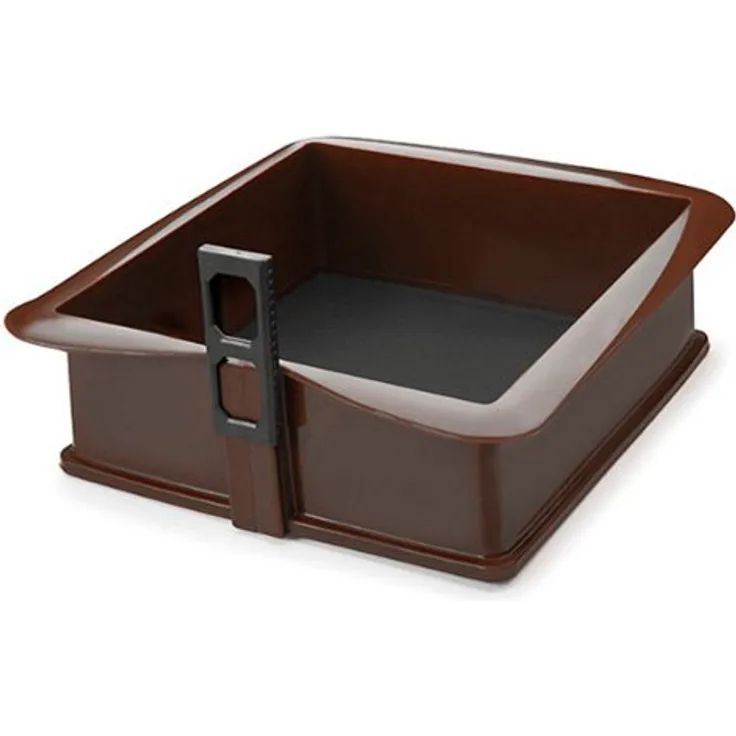 LACOR Demontierbar Cuadrat Schimmel, Silikon, Braun, 21 cm