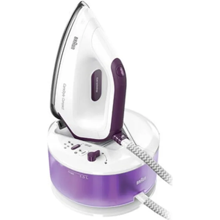 Braun CareStyle Compact IS2144VI Dampfbügelstation, 2400 W, 1,5 l, Violett, Weiß
