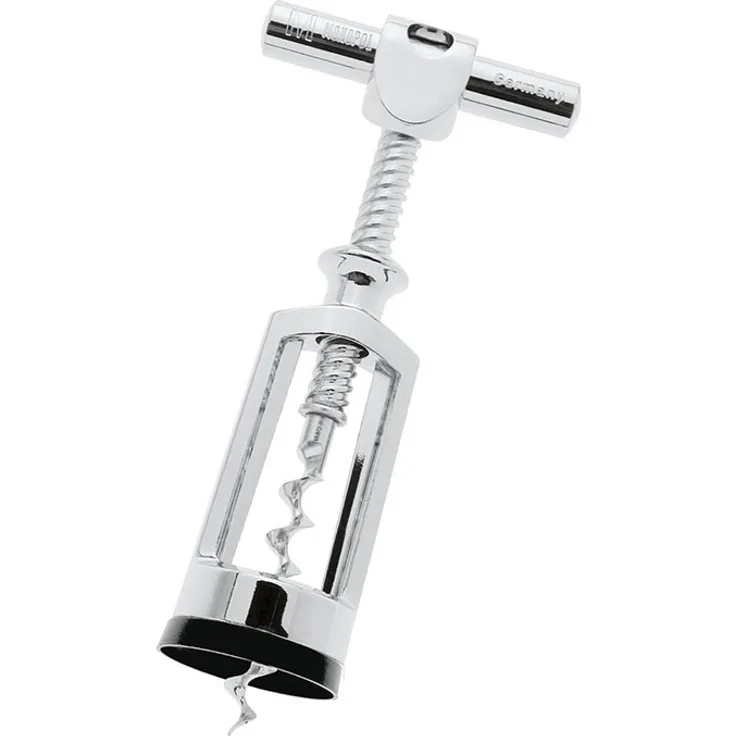 Westmark Glockenkorkenzieher ''Chianti'', Material: Zinkdruckguss,  Farbe: silber (verchromt), Maße: 6,8 x 16 x 3,6 cm, Gewicht: 183g