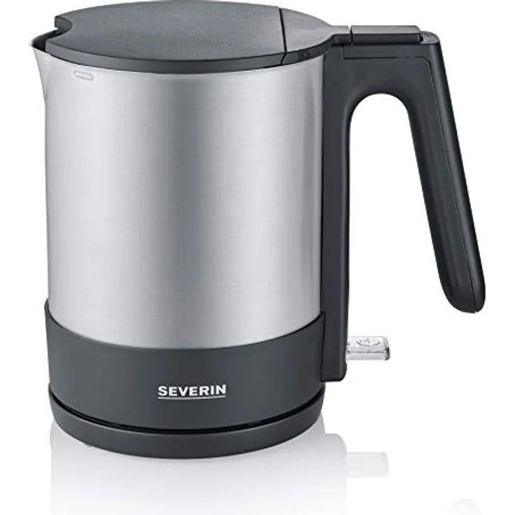 SEVERIN WK 3409 Wasserkocher, 2200, Kunststoff, 1.7 liters, Edelstahl-gebürstet-schwarz – Bild 1