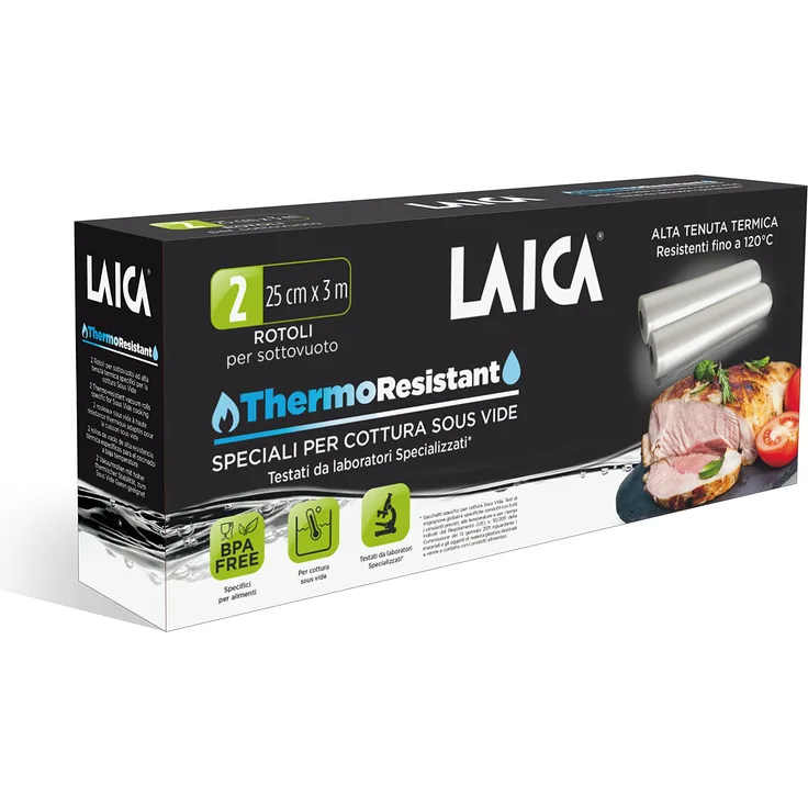 Laica TR2000 Folienrollen Für Sous Vide Garen, durchsichtig
