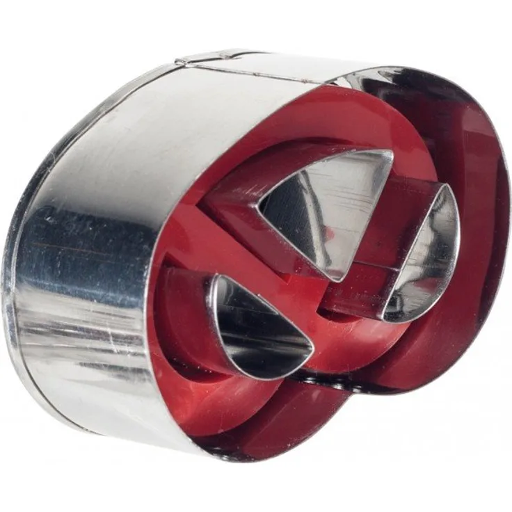 Westmark Brezel mit Auswerfer, Edelstahl, Silber, 6,4 x 4,4 x 3,8 cm