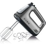 Severin HM 3832 Handmixer mit Spiralkabel, ca. 400 W, silber, schwarz