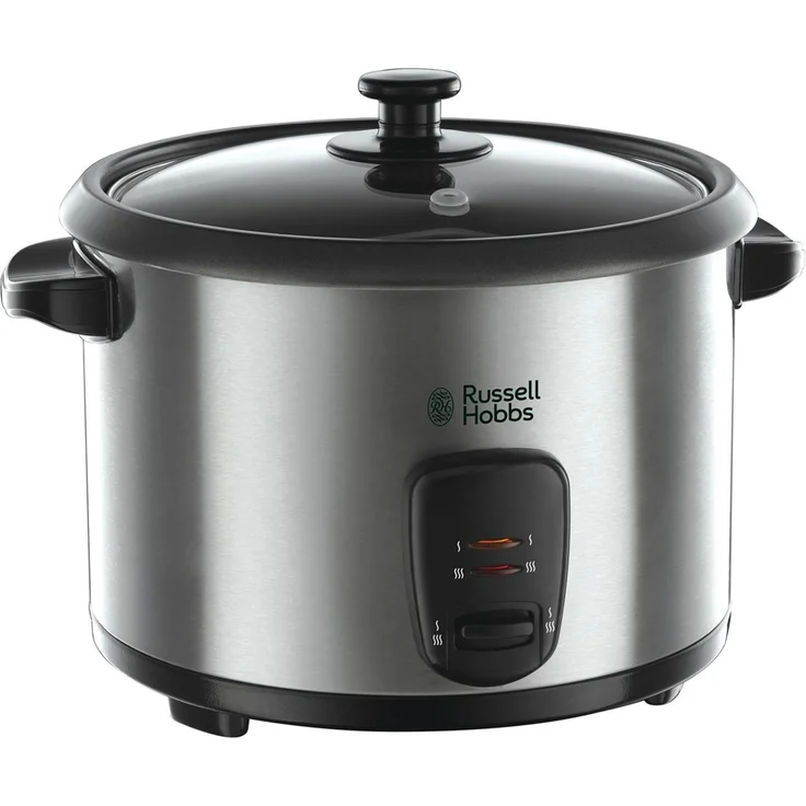 Russell Hobbs Reiskocher, 1,8l, 700 Watt, inkl. Dampfgarer-Einsatz, Warmhaltefunktion, antihaftbeschichteter Gartopf, Reislöffel & Messbecher, Schongarer für Gemüse & Fisch, CookHome, 19750-56 – Bild 1