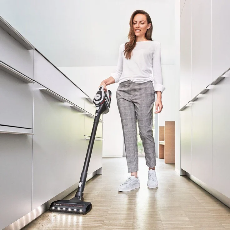 Bosch BKS8214W Unlimited Gen2 Serie 8 Handstaubsauger, 45 min Akkubetrieb, Akkuwechsel-Option, 3 Saugmodi – Bild 3
