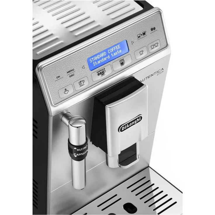 De'Longhi Autentica Plus ETAM 29.620.SB Kaffeevollautomat (1450 W, 1,4 l, Dampfdüse) silber-schwarz – Bild 3