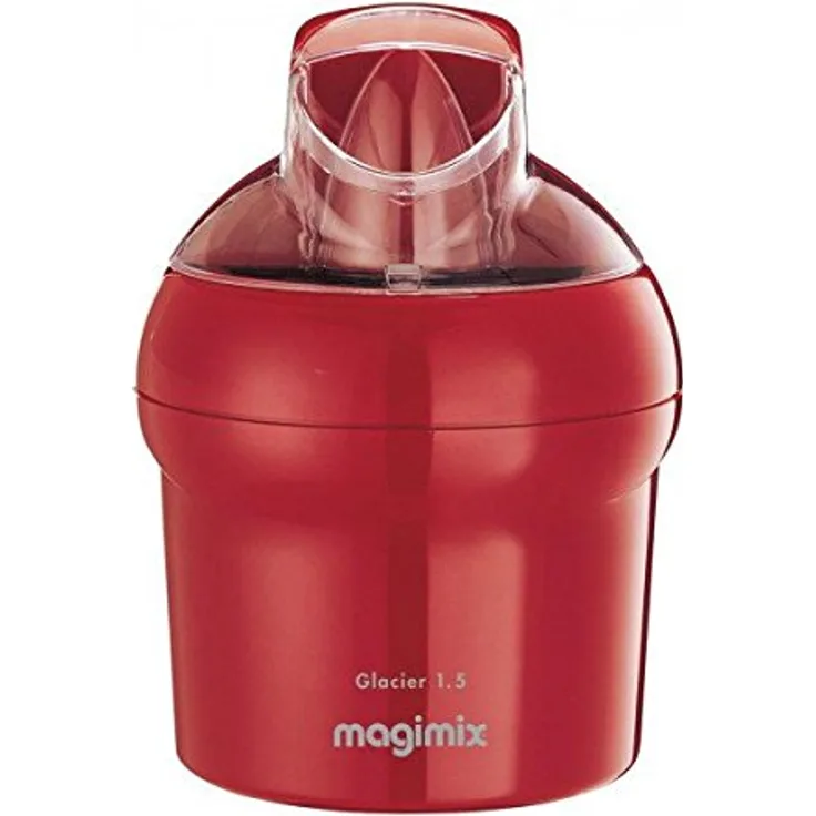 Magimix 11669 Glacier Eismaschine, Edelstahl, Rot