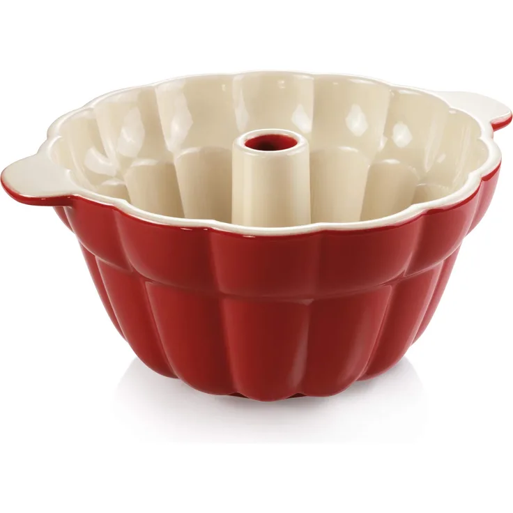 Tescoma 622204 Delicia Donut-Form, Keramik, Rot-Beige, 28,5 cm