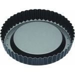 Kitchen Craft Master Class Antihaft-Tortenbodenform-Rundbackform mit hohem, gewelltem Rand und losem Boden, Stahl, Grau, 20 x 20 x 3 cm