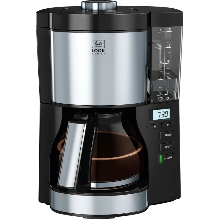 Melitta 1025-08 Look V Timer Filter-Kaffeemaschine, Kunststoff, 1.25 liters, schwarz – Bild 1