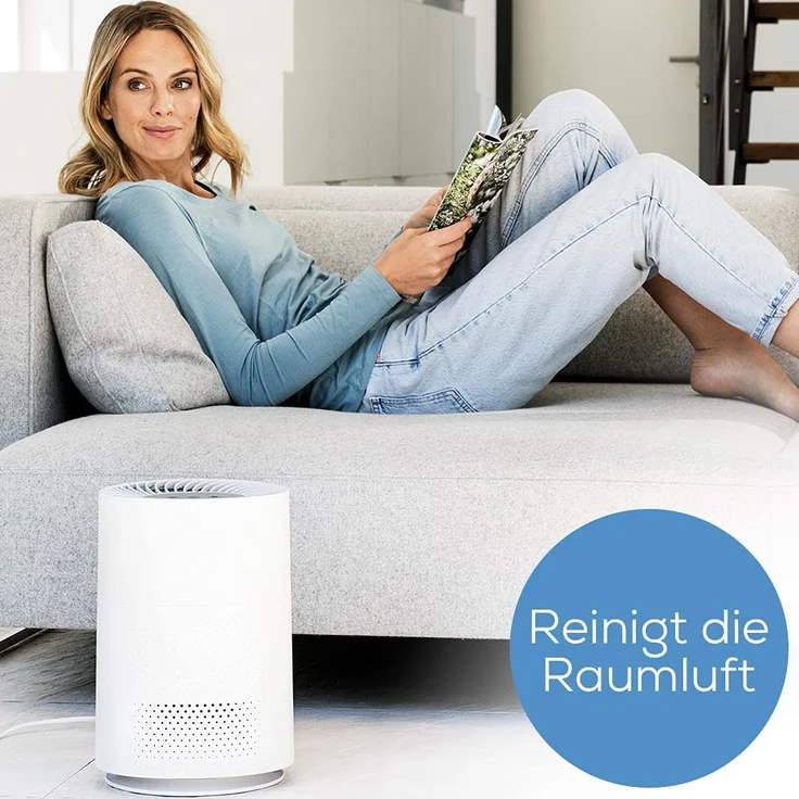 Beurer LR 220 Luftreiniger, für Räume bis 37 m², mit HEPA-Filter H13, Timer & Nachtmodus, weiß (66375) – Bild 2