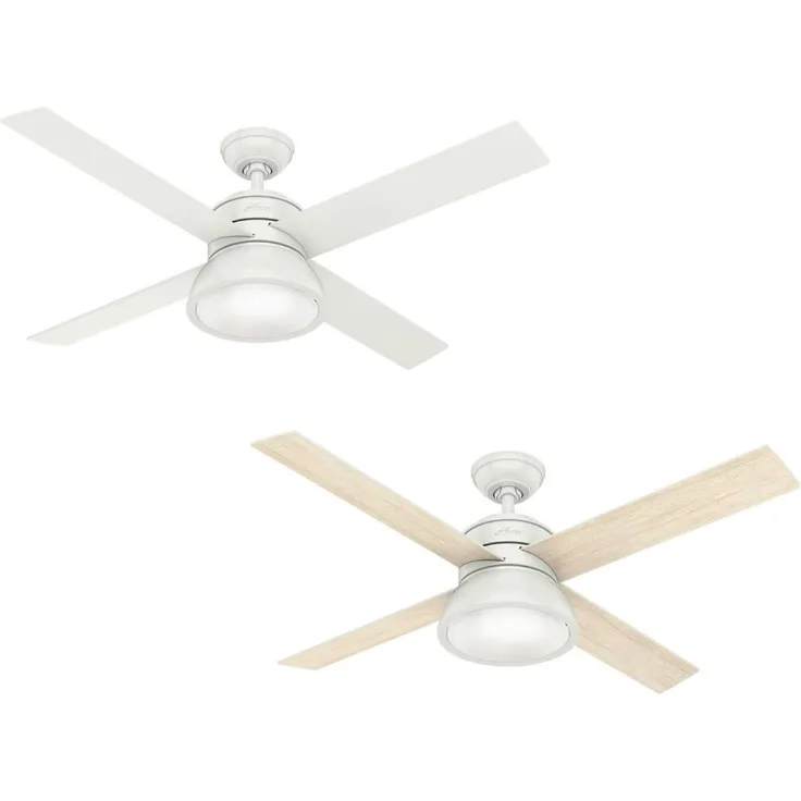 Hunter Deckenventilator Loki Weiß 132 cm mit Licht