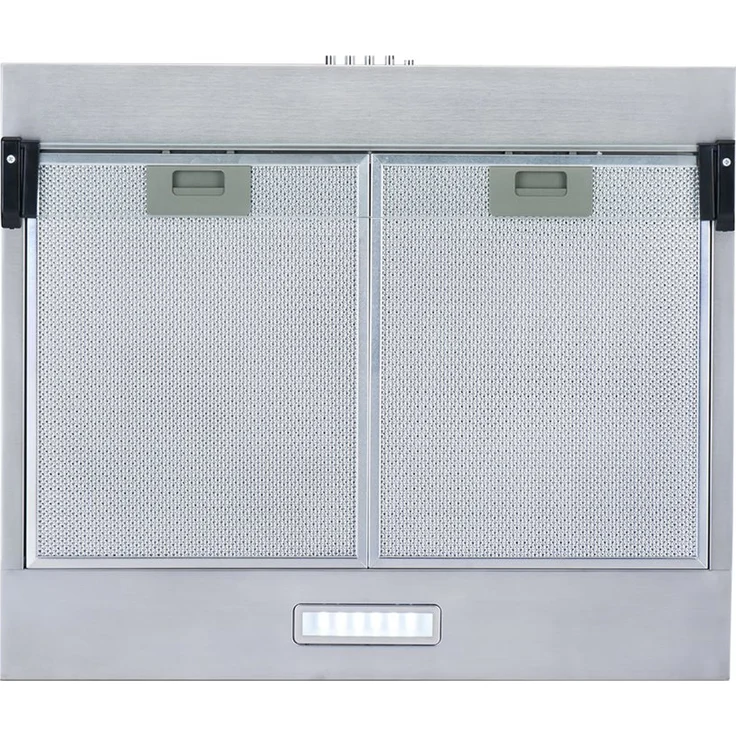 NEG NEG15-AT, Motorhaube, Standard, Breite: 60 cm, Tiefe: 50 cm, Absaugung und Rückführung (mit zusätzlichem Rückführungsset), Silber – Bild 1
