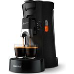 Philips CSA240/20 Senseo Select ECO Black Kaffeepadmaschine, 0,9 l Wassertank, höhenverstellbarer Auslauf