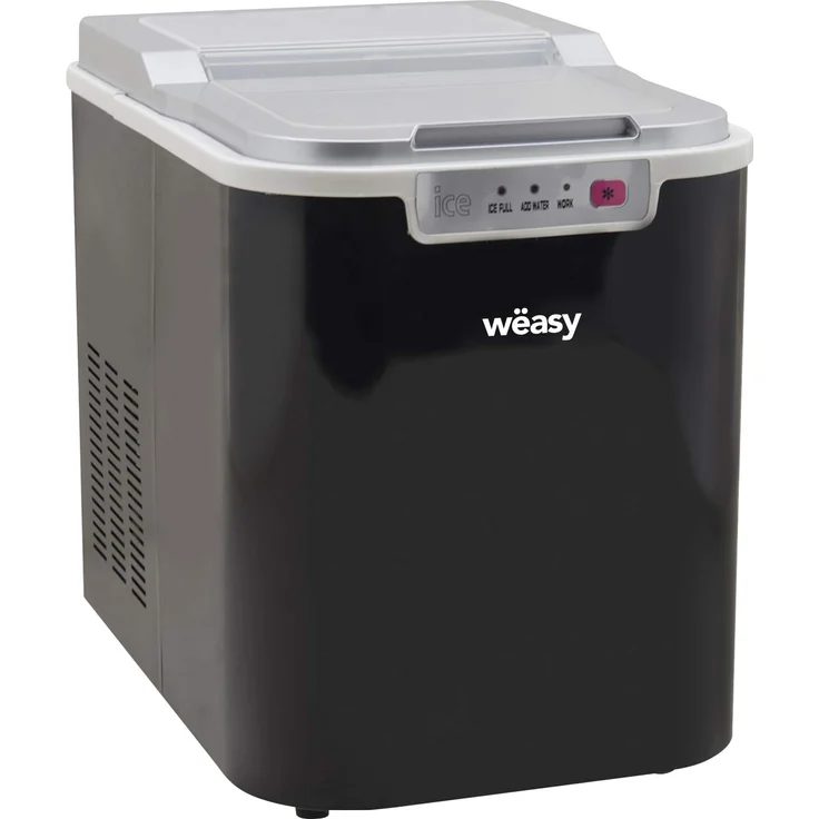 Winkel KW12 Eiswürfelmaschine- 12 kg Eiswürfel pro Tag - Sichtfenster - 2,2 Liter Wassertank - Wasserstandsanzeige - schwarz
