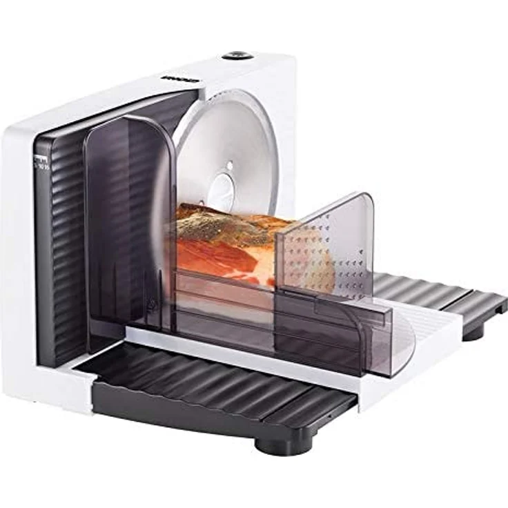 UNOLD 78860 Allesschneider Curve weiß, 100 Watt, zusammenklappbar – Bild 1
