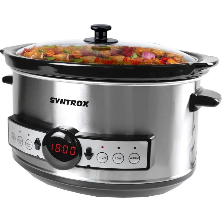 Syntrox Slow Chef SC-350DB-200 Schongarer, 200W, 3,5L Kapazität