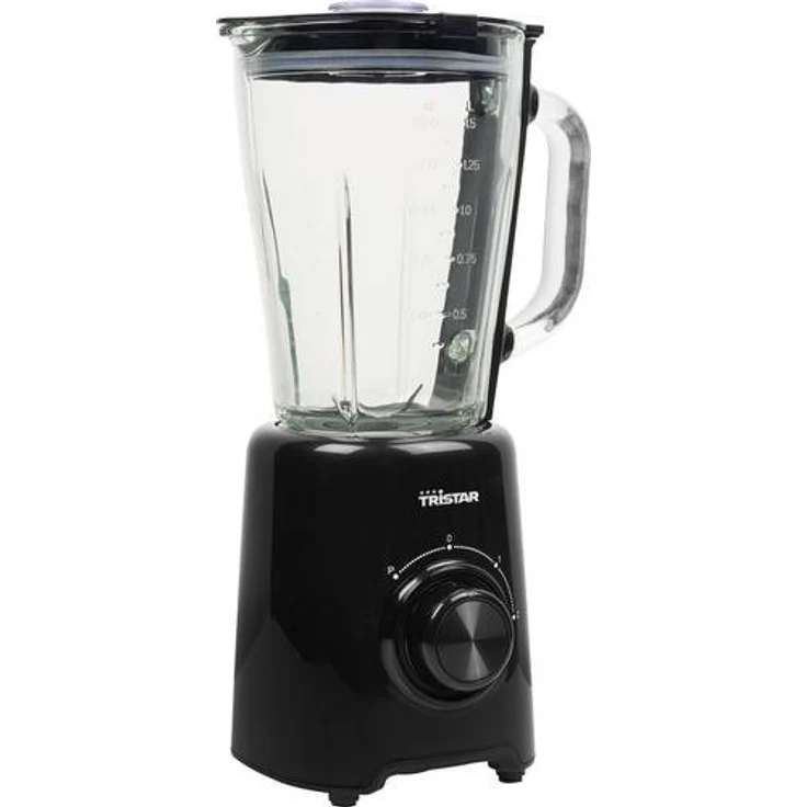 Tristar BL-4477 Standmixer, 500W, 1,5L, 2 Geschwindigkeiten, Kunststoff, Edelstahl, schwarz – Bild 1