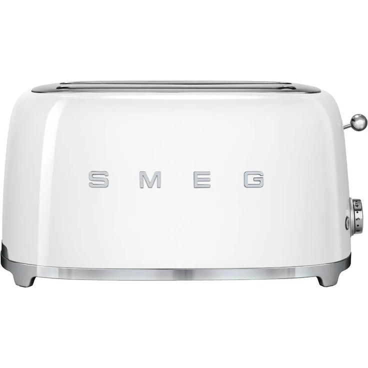 Smeg TSF02WHEU 4-Scheiben-Toaster, 1500W, 6 Bräunungsstufen, weiß – Bild 1