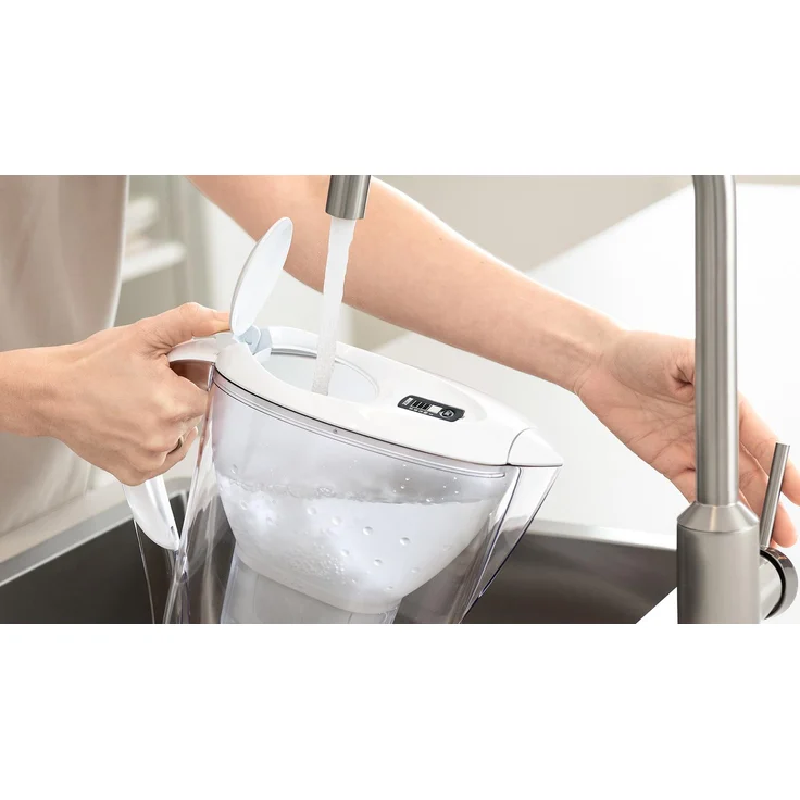 BRITA Wasserfilter Marella weiß inkl. 12 Maxtra Plus Filterkartuschen – BRITA Filter Jahrespaket zur Reduzierung von Kalk, Chlor & geschmacksstörenden Stoffen im Wasser  – Bild 5