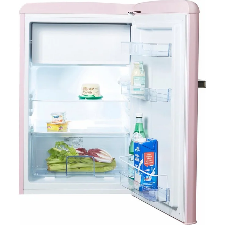 Amica KS15616P / VT 862 AP WID Kühlschrank, freistehend, pink, NoFrost, Breite 55 cm, Energieklasse E – Bild 2