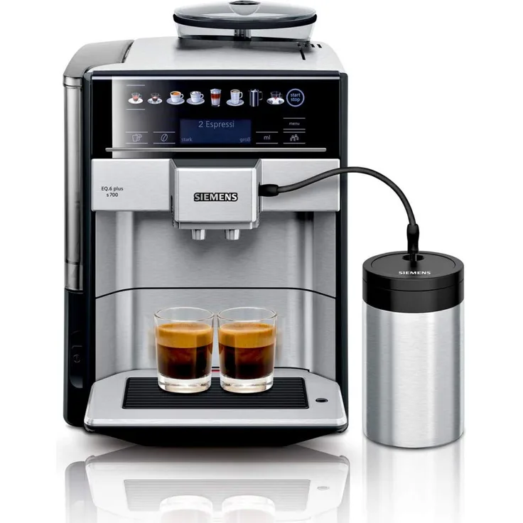 Siemens TE657M03DE EQ.6 plus s700 Kaffeevollautomat, Touchscreen, 1500 Watt, mit Milchsystem