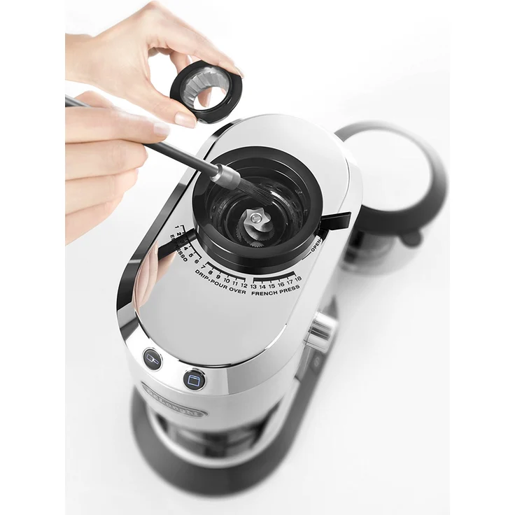 De'Longhi KG 520.M Kaffeemühle, Kunststoff, silber  – Bild 5