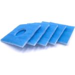 vhbw 5x Filter passend für Limodor Limot Lüfter Serie F Typ D, LF, ELF Lüftungsgerät Badlüfter & Deckel-Umrüstsatz F-C - Ersetzt F-LF-5, 00010 Zubehör