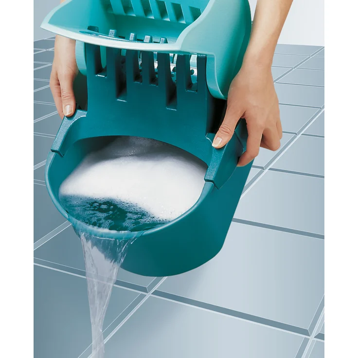 Leifheit Wischtuchpresse Profi Compact mit Henkel, rückenschonender 8 Liter Putzeimer zum Auspressen des Wischmopps ohne nasse Hände, Presse für Bodenwischer wie handgewrungen – Bild 3